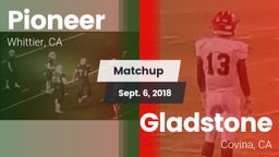 Matchup: Pioneer vs. Gladstone  2018