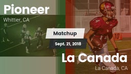 Matchup: Pioneer vs. La Canada  2018