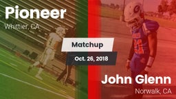 Matchup: Pioneer vs. John Glenn  2018