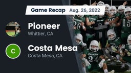 Recap: Pioneer  vs. Costa Mesa  2022