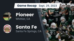 Recap: Pioneer  vs. Santa Fe  2023