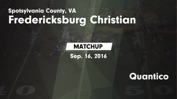 Matchup: Fredericksburg Chris vs. Quantico 2016