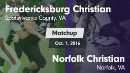 Matchup: Fredericksburg Chris vs. Norfolk Christian  2016