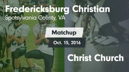 Matchup: Fredericksburg Chris vs. Christ Church 2016