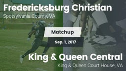 Matchup: Fredericksburg Chris vs. King & Queen Central  2017