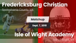 Matchup: Fredericksburg Chris vs. Isle of Wight Academy  2018