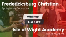 Matchup: Fredericksburg Chris vs. Isle of Wight Academy  2019