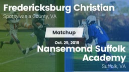 Matchup: Fredericksburg Chris vs. Nansemond Suffolk Academy 2019