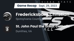 Recap: Fredericksburg Christian  vs.  St. John Paul the Great Catholic  2023