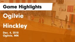 Ogilvie  vs Hinckley Game Highlights - Dec. 4, 2018