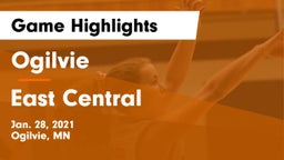 Ogilvie  vs East Central  Game Highlights - Jan. 28, 2021