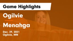 Ogilvie  vs Menahga Game Highlights - Dec. 29, 2021