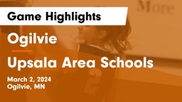 Ogilvie  vs Upsala Area Schools Game Highlights - March 2, 2024