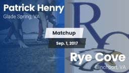 Matchup: Patrick Henry High vs. Rye Cove  2017