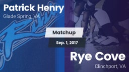 Matchup: Patrick Henry High vs. Rye Cove  2017