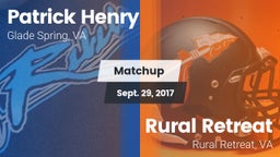 Matchup: Patrick Henry High vs. Rural Retreat  2017