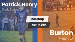 Matchup: Patrick Henry High vs. Burton  2017