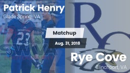 Matchup: Patrick Henry High vs. Rye Cove  2018