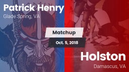 Matchup: Patrick Henry High vs. Holston  2018