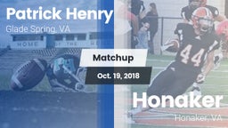 Matchup: Patrick Henry High vs. Honaker  2018