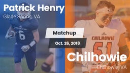 Matchup: Patrick Henry High vs. Chilhowie  2018