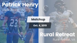 Matchup: Patrick Henry High vs. Rural Retreat  2019