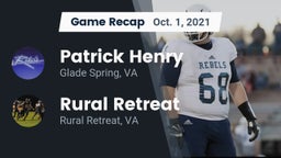 Recap: Patrick Henry  vs. Rural Retreat  2021