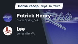 Recap: Patrick Henry  vs. Lee  2022