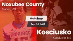 Matchup: Noxubee County vs. Kosciusko  2016