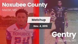 Matchup: Noxubee County vs. Gentry  2016