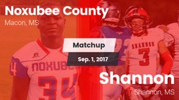Matchup: Noxubee County vs. Shannon  2017