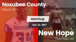 Matchup: Noxubee County vs. New Hope  2017