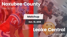 Matchup: Noxubee County vs. Leake Central  2018
