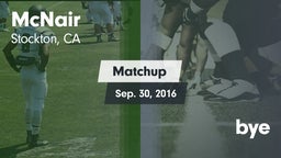 Matchup: McNair vs. bye 2016