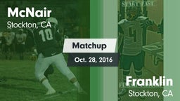 Matchup: McNair vs. Franklin  2016