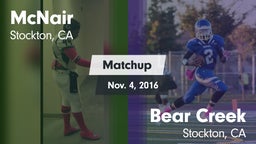 Matchup: McNair vs. Bear Creek  2016