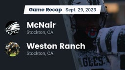Recap: McNair  vs. Weston Ranch  2023
