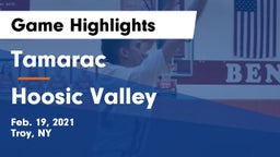 Tamarac  vs Hoosic Valley  Game Highlights - Feb. 19, 2021