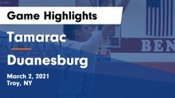 Tamarac  vs Duanesburg  Game Highlights - March 2, 2021