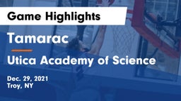 Tamarac  vs Utica Academy of Science Game Highlights - Dec. 29, 2021