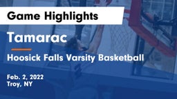 Tamarac  vs Hoosick Falls Varsity Basketball Game Highlights - Feb. 2, 2022