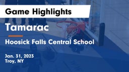 Tamarac  vs Hoosick Falls Central School Game Highlights - Jan. 31, 2023