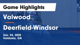 Valwood  vs Deerfield-Windsor  Game Highlights - Jan. 24, 2020