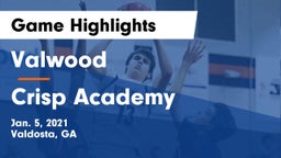 Valwood  vs Crisp Academy  Game Highlights - Jan. 5, 2021