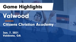 Valwood  vs Citizens Christian Academy  Game Highlights - Jan. 7, 2021