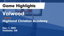 Valwood  vs Highland Christian Academy Game Highlights - Dec. 1, 2022