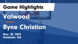 Valwood  vs Byne Christian Game Highlights - Nov. 28, 2023