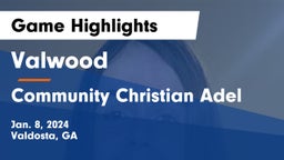 Valwood  vs Community Christian Adel Game Highlights - Jan. 8, 2024