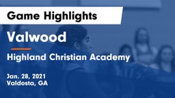 Valwood  vs Highland Christian Academy  Game Highlights - Jan. 28, 2021