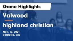 Valwood  vs highland christian Game Highlights - Nov. 18, 2021